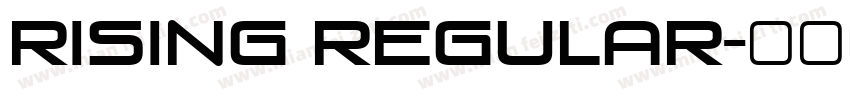 Rising Regular字体转换